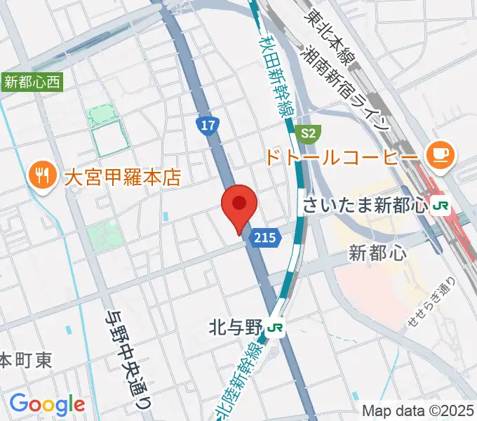 さいたま新都心ヘブンズロックの地図