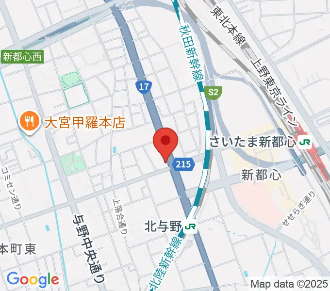 さいたま新都心ヘブンズロックの地図