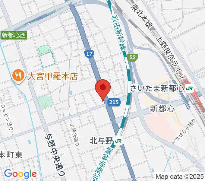 さいたま新都心ヘブンズロックの地図