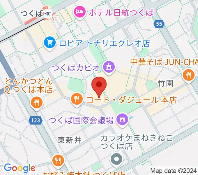 つくばパークダイナーの地図