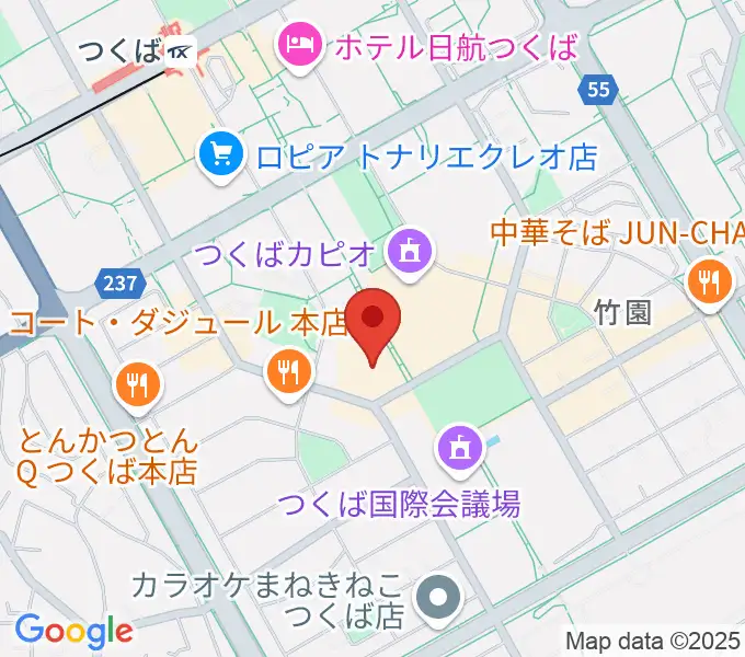 つくばパークダイナーの地図