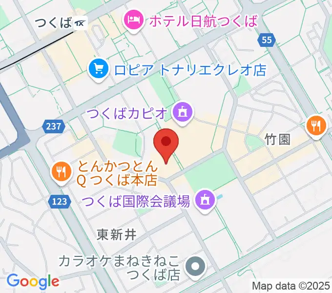つくばパークダイナーの地図