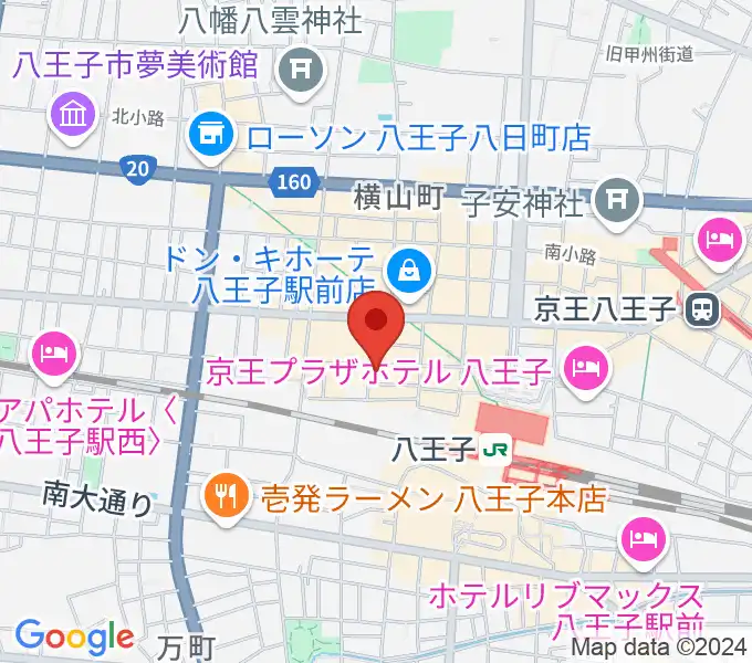 八王子Match Voxの地図