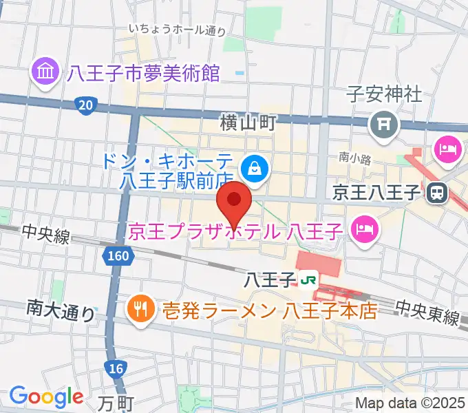 八王子Match Voxの地図