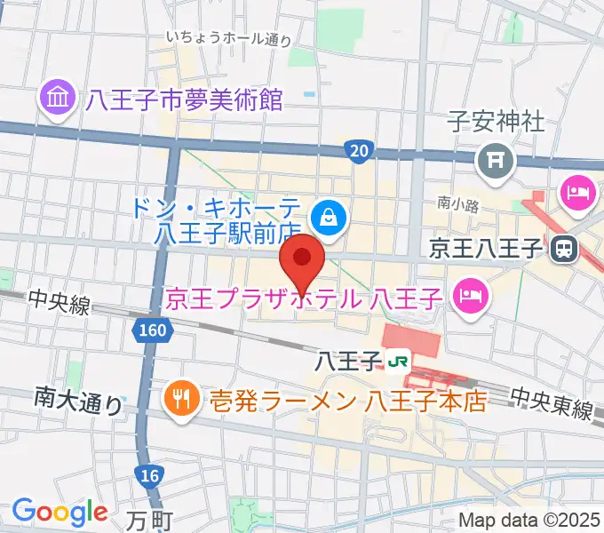 八王子Match Voxの地図