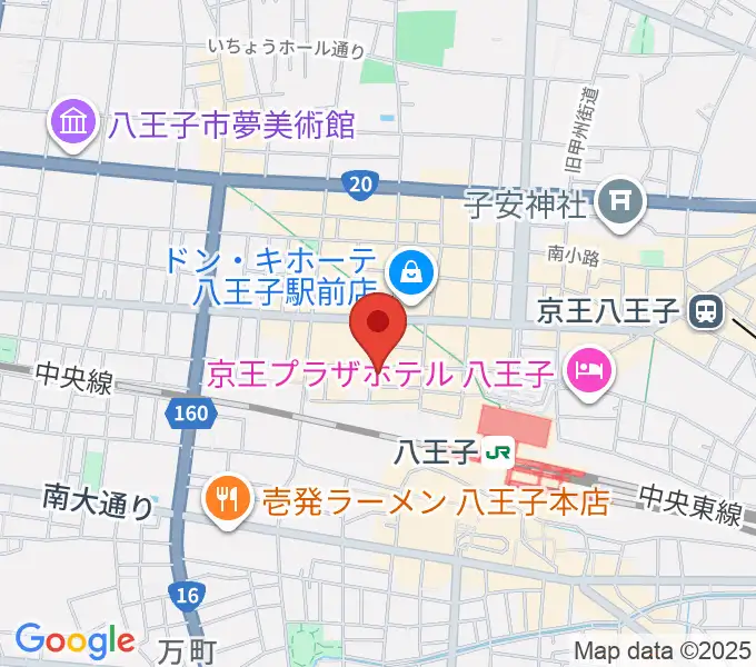 八王子Match Voxの地図