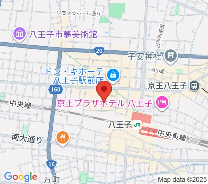 八王子Match Voxの地図