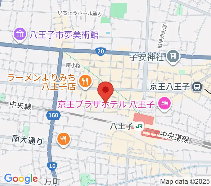 八王子Match Voxの地図