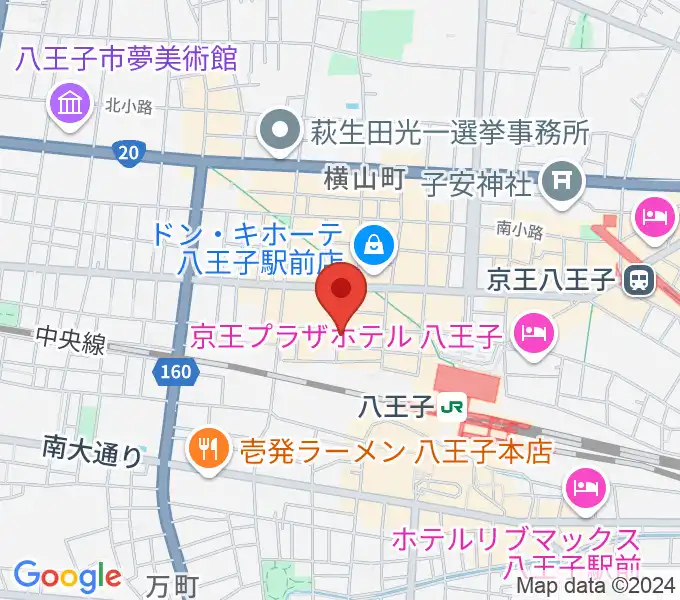 八王子RIPSの地図