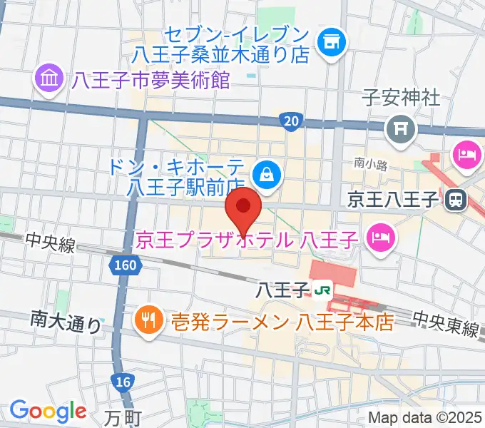 八王子RIPSの地図