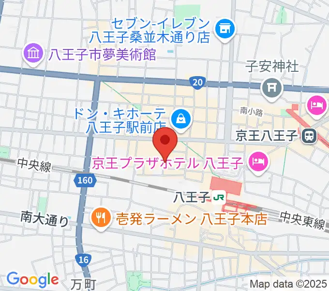 八王子RIPSの地図