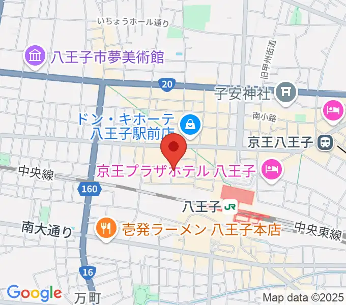 八王子RIPSの地図