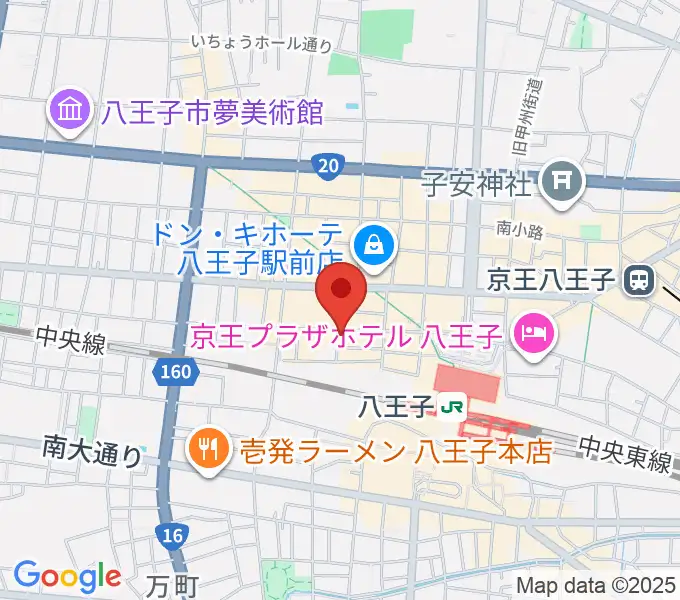 八王子RIPSの地図