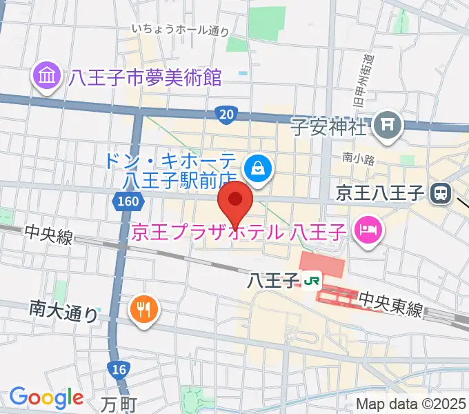 八王子RIPSの地図