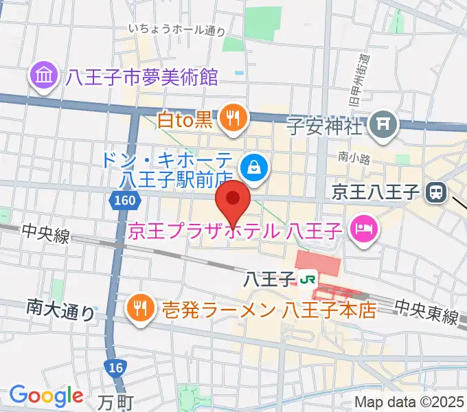 八王子RIPSの地図