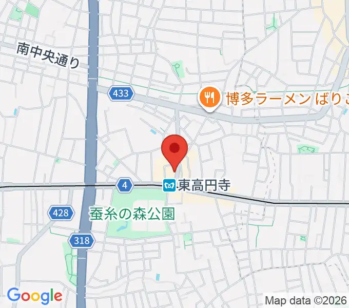 東高円寺二万電圧の地図