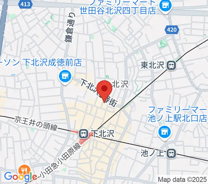 下北沢ERAの地図