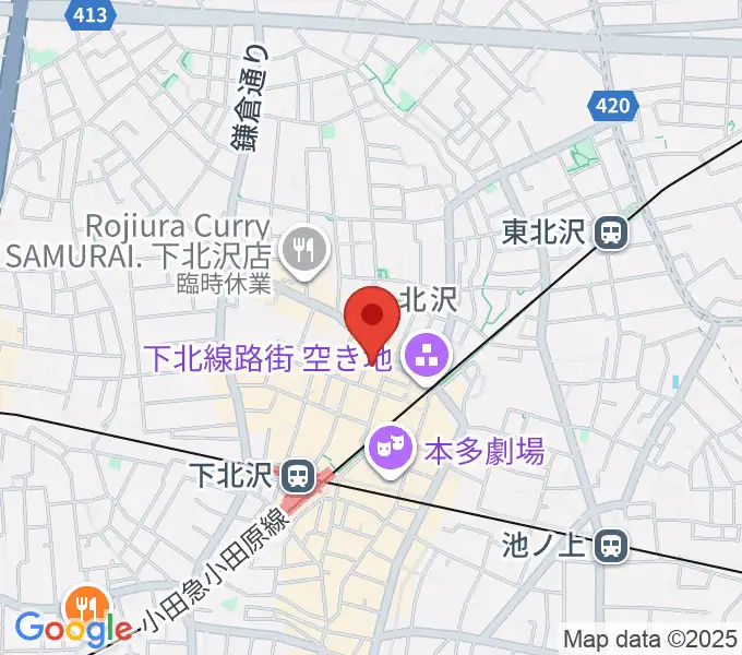 下北沢ERAの地図