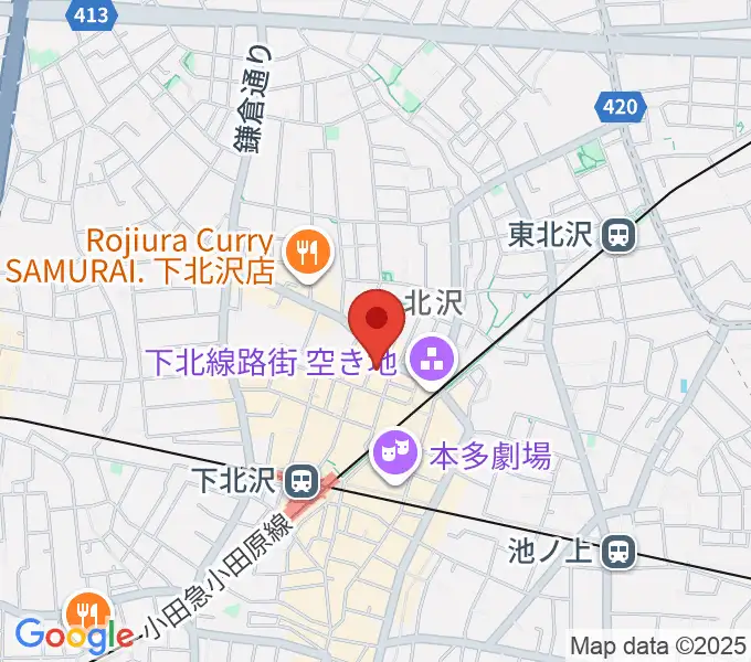 下北沢ERAの地図