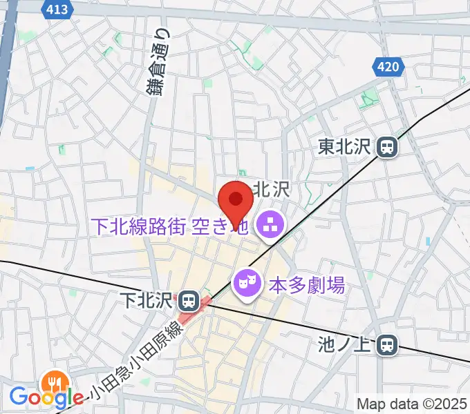 下北沢ERAの地図