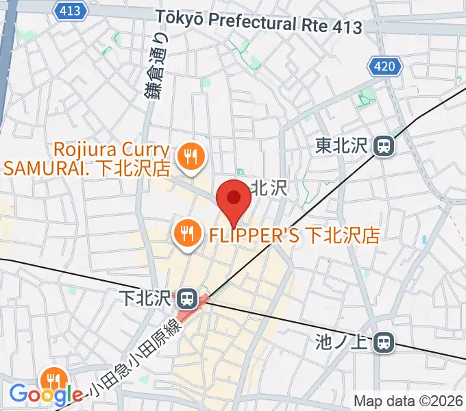 下北沢ERAの地図