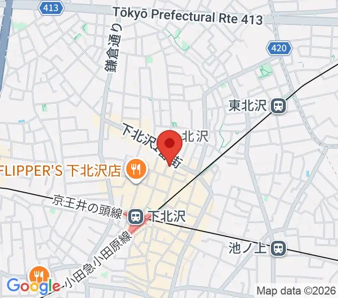 下北沢ERAの地図