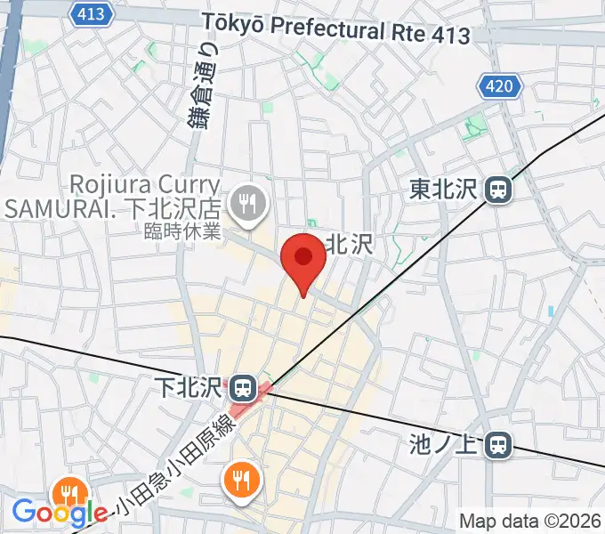 下北沢ERAの地図