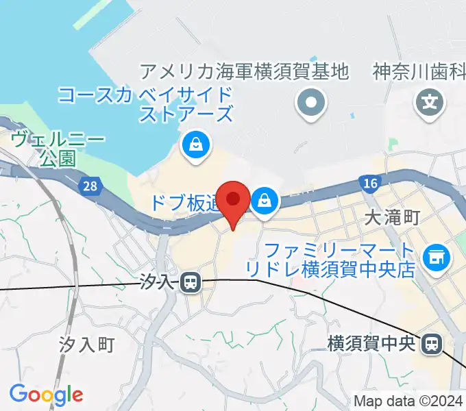 横須賀かぼちゃ屋の地図