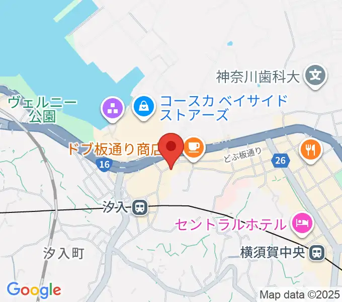 横須賀かぼちゃ屋の地図