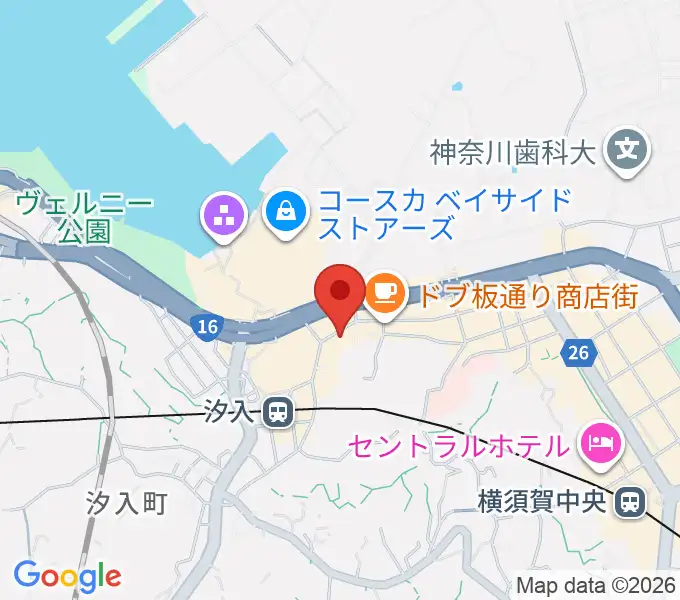 横須賀かぼちゃ屋の地図