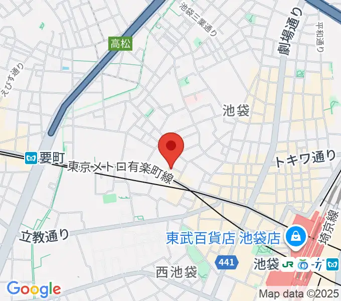 池袋バレルハウスの地図