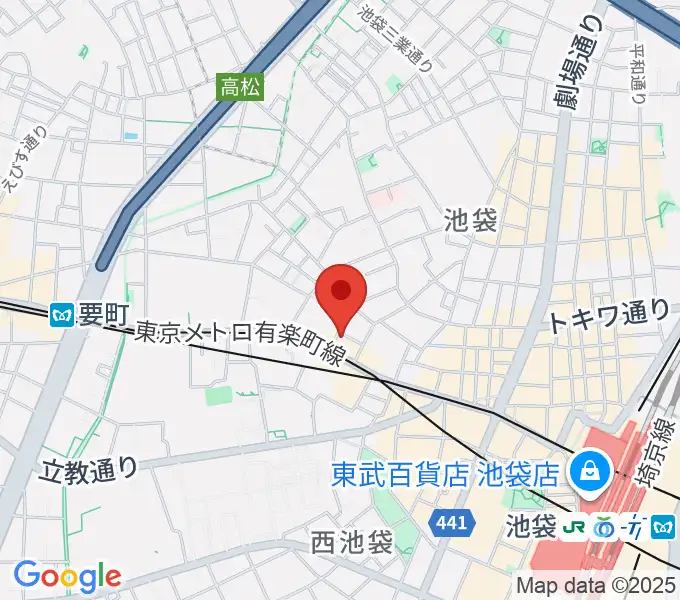 池袋バレルハウスの地図