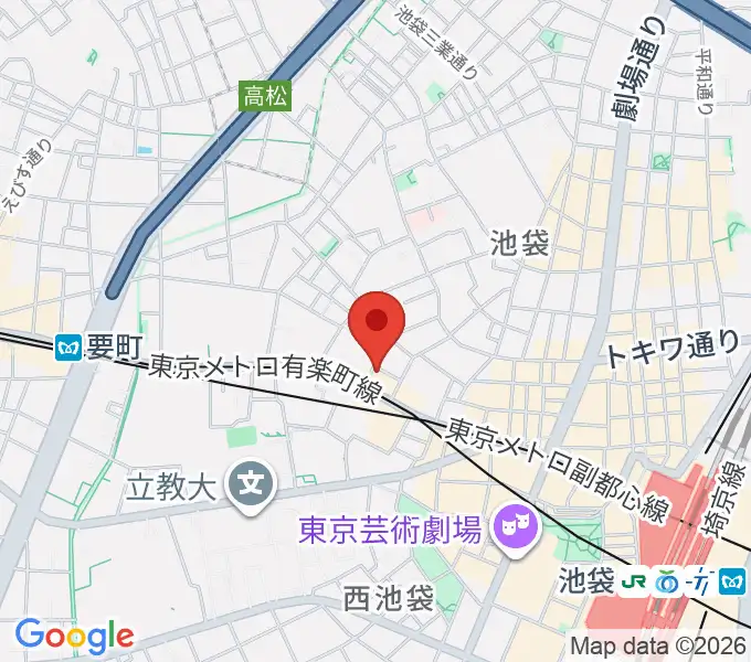 池袋バレルハウスの地図