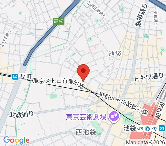 池袋バレルハウスの地図