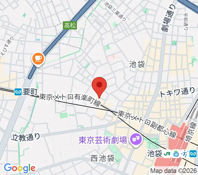 池袋バレルハウスの地図