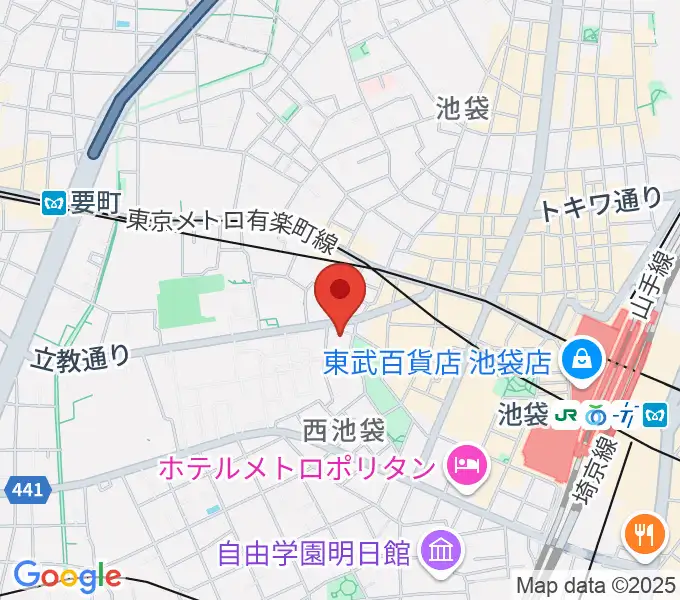 池袋アップルジャンプの地図