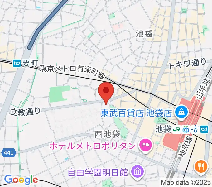 池袋アップルジャンプの地図