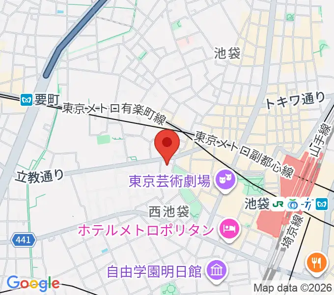 池袋アップルジャンプの地図