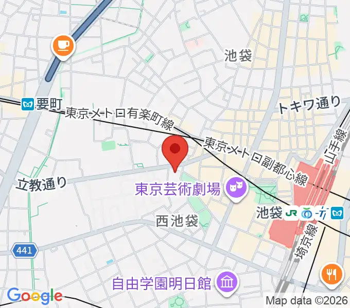 池袋アップルジャンプの地図