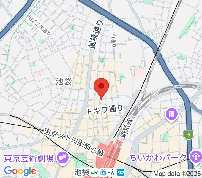 池袋手刀 チョップの地図