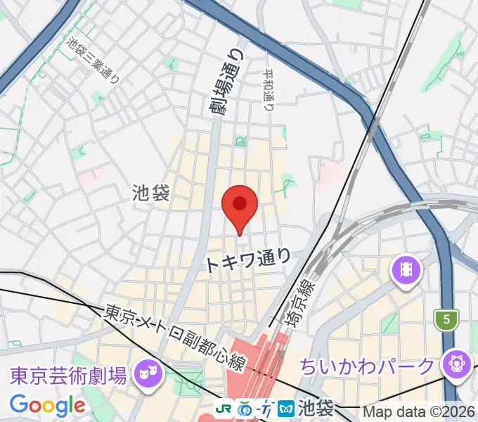 池袋手刀 チョップの地図
