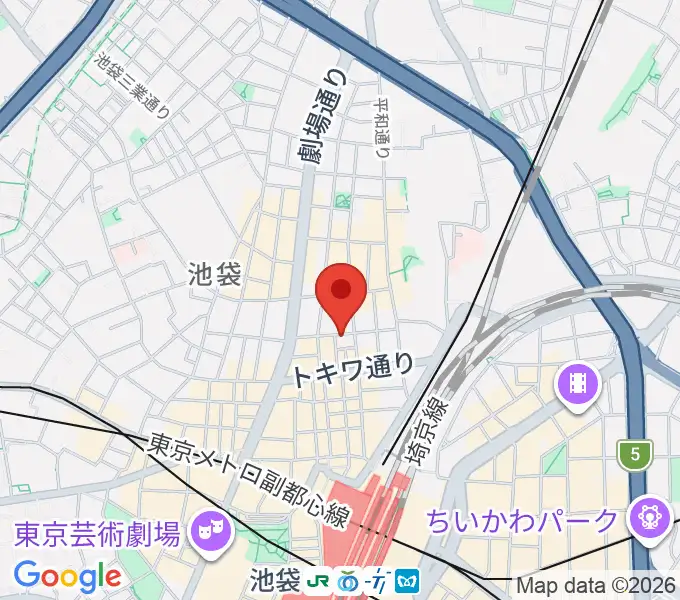 池袋手刀 チョップの地図