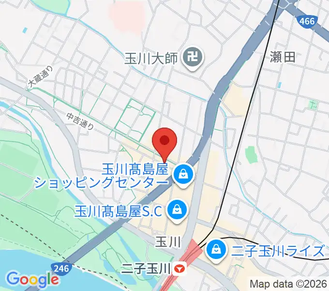二子玉川GEMINI Theaterの地図