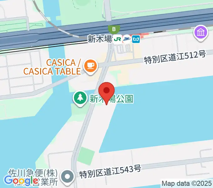 USENスタジオコーストの地図