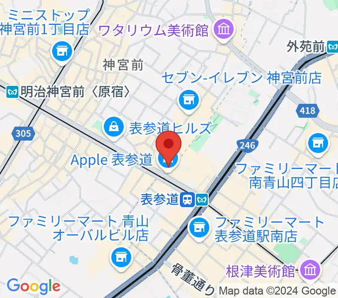 表参道GROUNDの地図