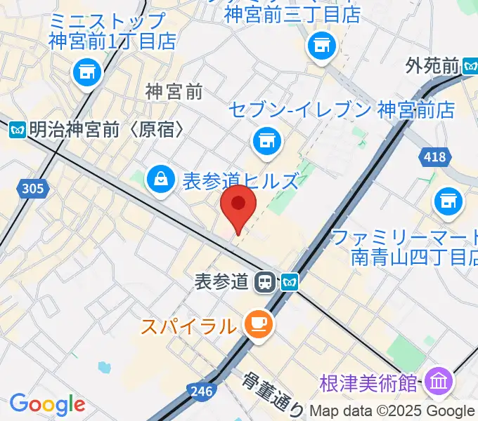 表参道GROUNDの地図