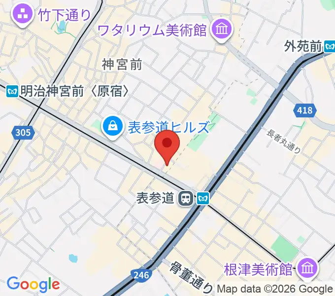 表参道GROUNDの地図