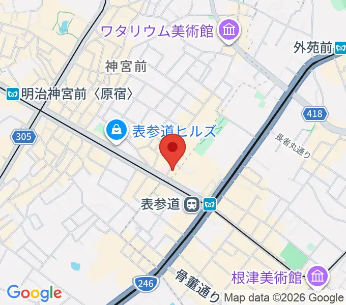 表参道GROUNDの地図