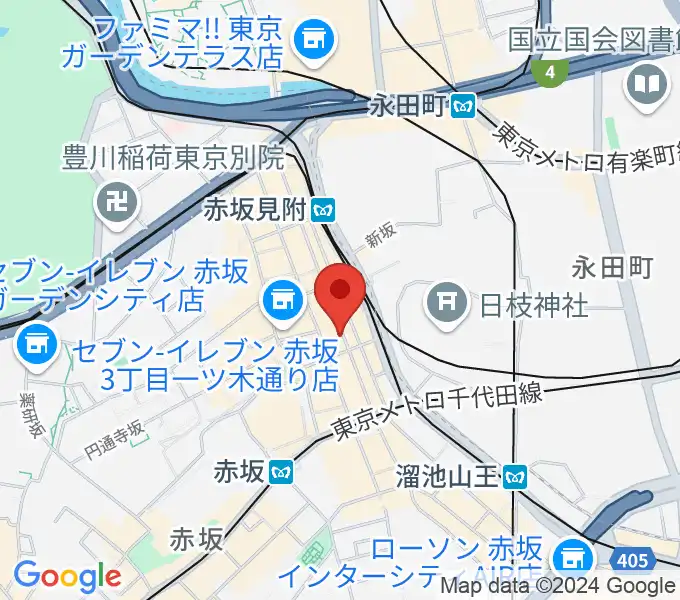 クローフィッシュ赤坂の地図