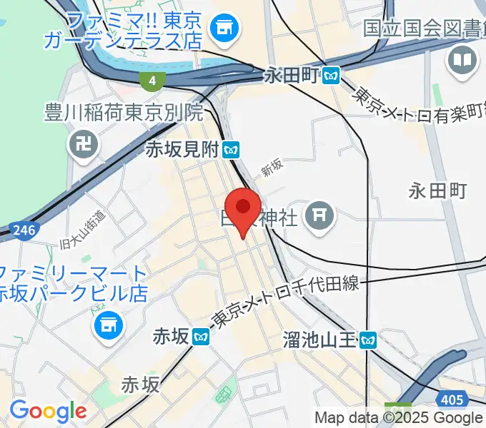 クローフィッシュ赤坂の地図